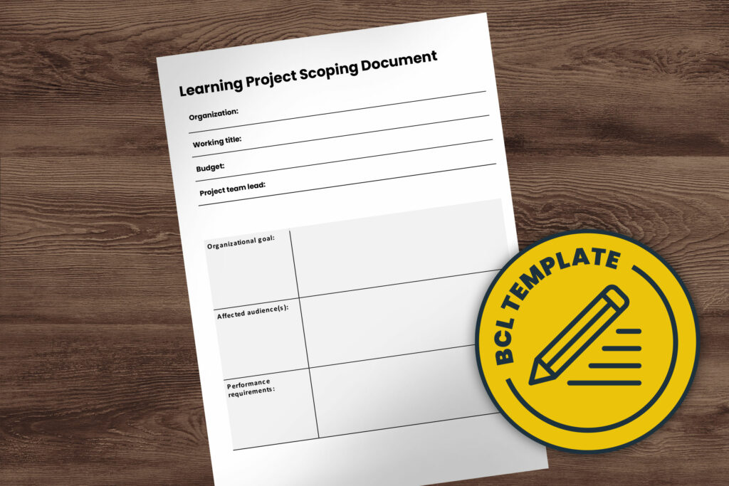 Project scoping template